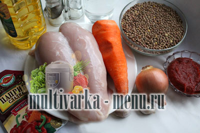 чечевица с курицей в мультиварке как приготовить чечевицу в мультиварке