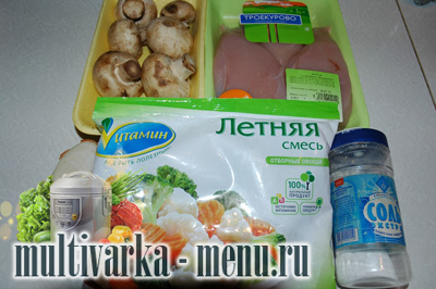 курица с грибами в мультиварке курица в мультиварке рецепт