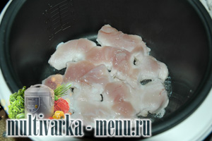 курица с грибами в мультиварке курица рецепт