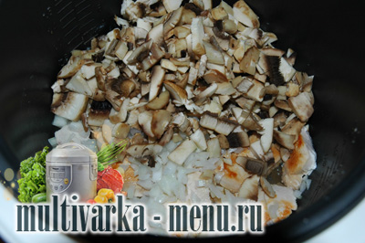 курица с грибами в мультиварке курица в мультиварке