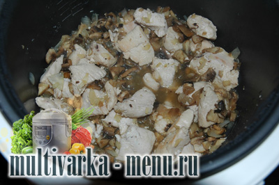курица с грибами в мультиварке курица рецепт