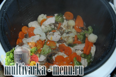 курица с грибами в мультиварке курица в мультиварке рецепт