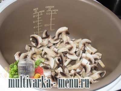 плов с грибами в мультиварке рецепт плова с грибами в мультиварке