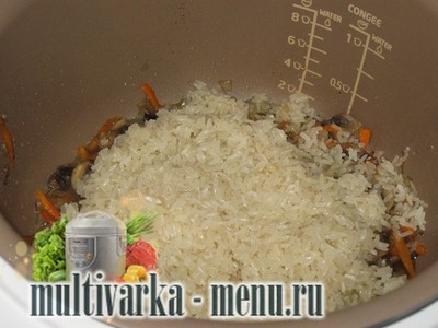 плов с грибами в мультиварке рецепт плова с грибами в мультиварке