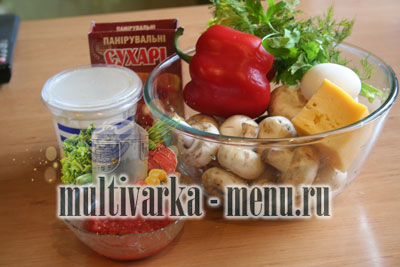 шампиньоны рецепт в мультиварке