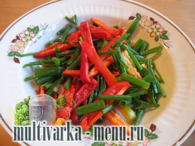 рецепт спагетти по-азиатски в мультиварке  