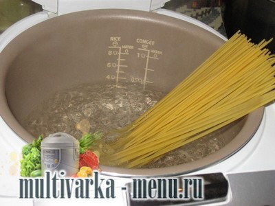 рецепт спагетти по-азиатски в мультиварке  