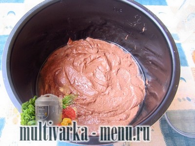 шоколадный манник в мультиварке