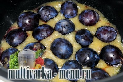 сливовый пирог в мультиварке рецепт сливового пирога вмультиварке