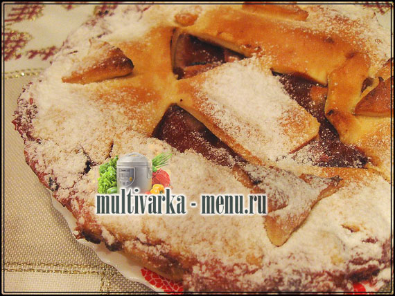 пирог с яблоками в мультиварке как в мультиварке приготовить пирог
