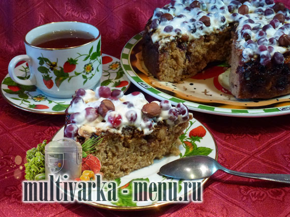 пирог с ягодами в мультиварке пирог в мультиварке
