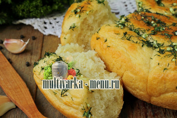 пампушки с чесноком в мультиварке пампушки с чесноком с фото