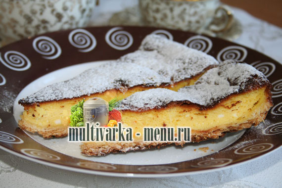 творожный пирог в мультиварке пироги в мультиварке с фото