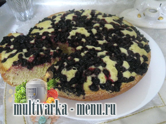 пирог с ягодами в мультиварке пироги в мультиварке с фото