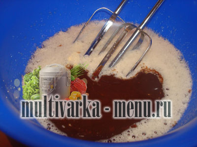 рецепт пирога зебра в мультиварке как приготовить пирог в мультиварке