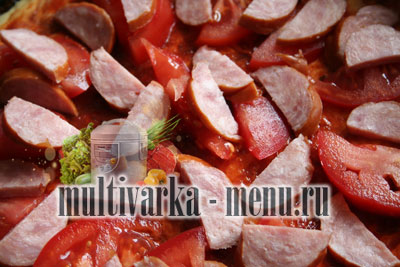 пицца в мультиварке без дрожжей пицца с фото в мультиварке