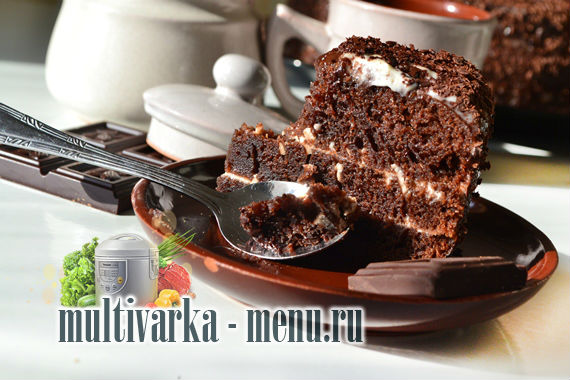 торт шоколадный в мультиварке шоколадный торт рецепт с фото