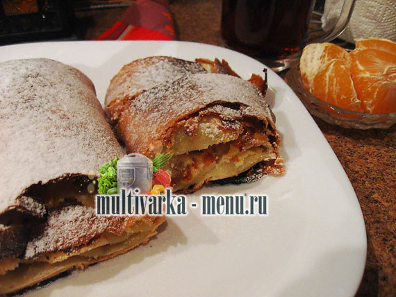 рецепт штруделя в мультиварке штрудель фото