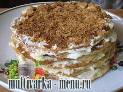 Наполеон в мультиварке приготовление наполеона в мультиварке