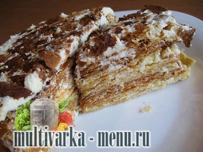 Наполеон в мультиварке приготовление наполеона в мультиварке