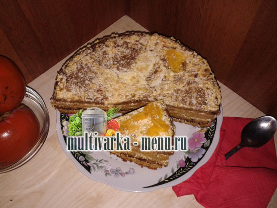 медовый торт в мультиварке торты в мультиварке рецепты фото