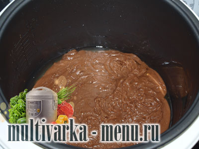 шоколадный кекс в мультиварке
