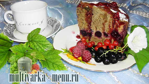 кекс в мультиварке кекс с вишней в мультиварке