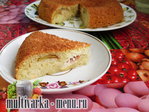 бисквит в мультиварке яблочный пирог в мультиварке