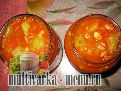 кабачки в томате консервация рецепты заготовок в мультиварке