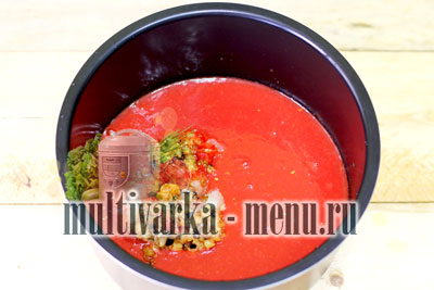 томатный соус в мультиварке рецепт заготовки на зиму в мультиварке