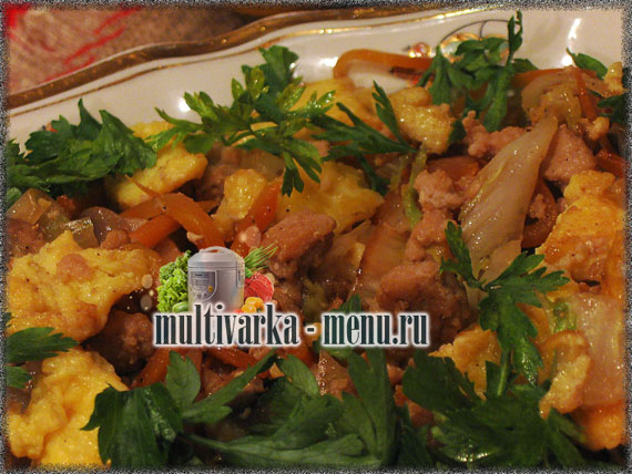 яичница в мультиварке яичница по китайски